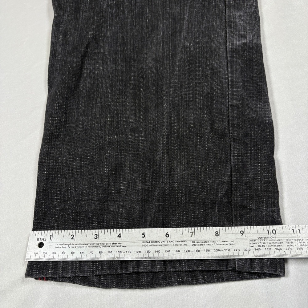 5ive Jungle & Co. Jeans Mens 40x34 Black Red Stitch Streetwear Baggy Y2K - Picture 11 of 12
